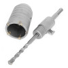 Комплект: Свердло корончасте по бетону 46 мм + Перехідник SDS Plus 100 мм Intertool SD-7046