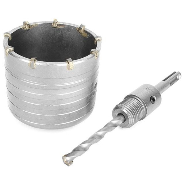 Set: Core drill for concrete 75 mm + Adapter SDS Plus 100 mm Intertool SD-7075