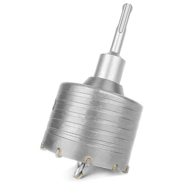 Set: Core drill for concrete 80 mm + Adapter SDS Plus 100 mm Intertool SD-7080