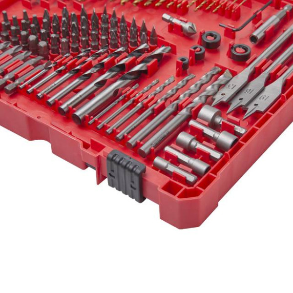 Set of drills, dowels and bits 300 pcs Intertool SD-0051