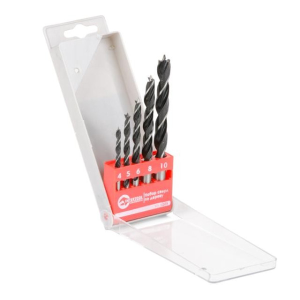 Set of 5 wood drill bits Intertool SD-0205