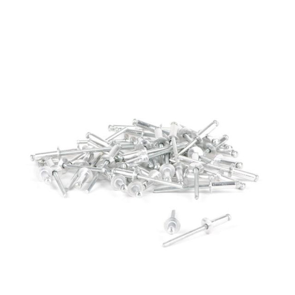Aluminum rivet 4.0 x 12.0 mm, pack. 50 pcs. Intertool RT-4012