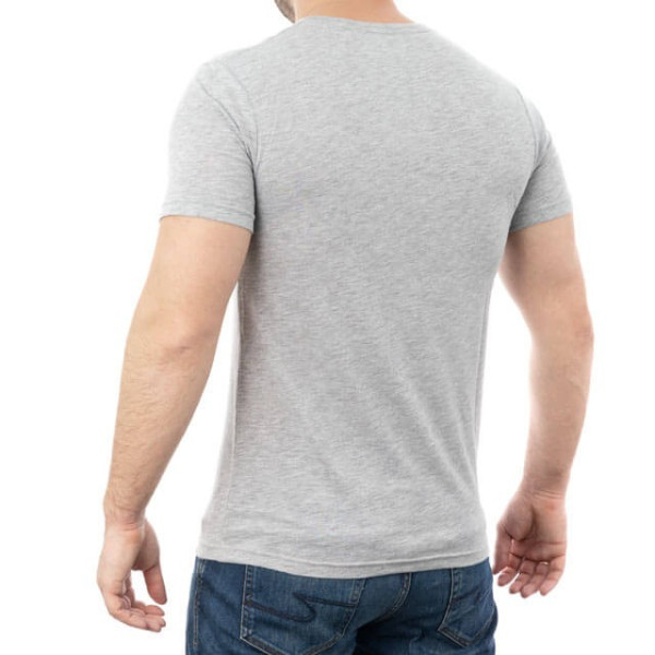 T-shirt gray melange S 100% cotton Intertool SP-2221