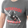 Футболка темно-серая S 95% хлопок 5% спандекс Intertool SP-2231