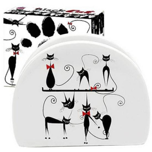 Napkin holder Black cat (length-10 cm, h-8 cm) SNT Ukraine