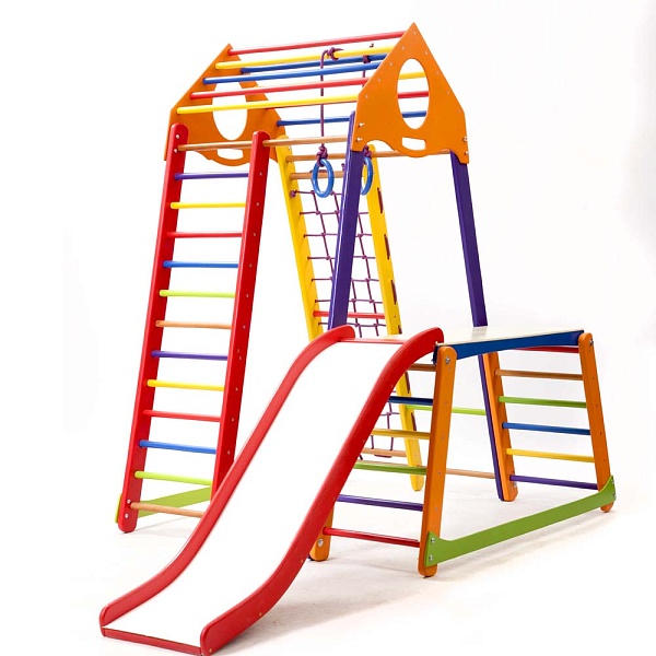 Children's sports complex BambinoWood Color Plus 1-1, SportBaby