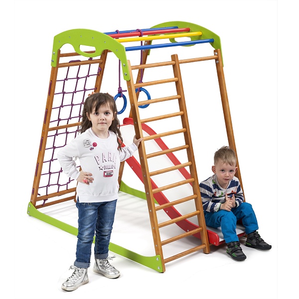Children's sports complex for home Wood Plus 1, SportBaby