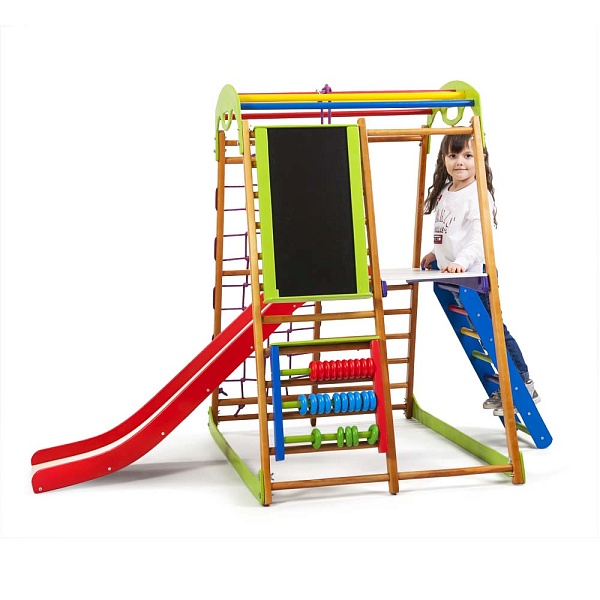 Children's sports complex for home Wood Plus 3, SportBaby