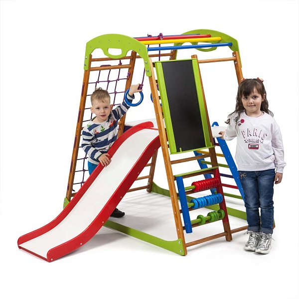 Children's sports complex for home Wood Plus 3, SportBaby