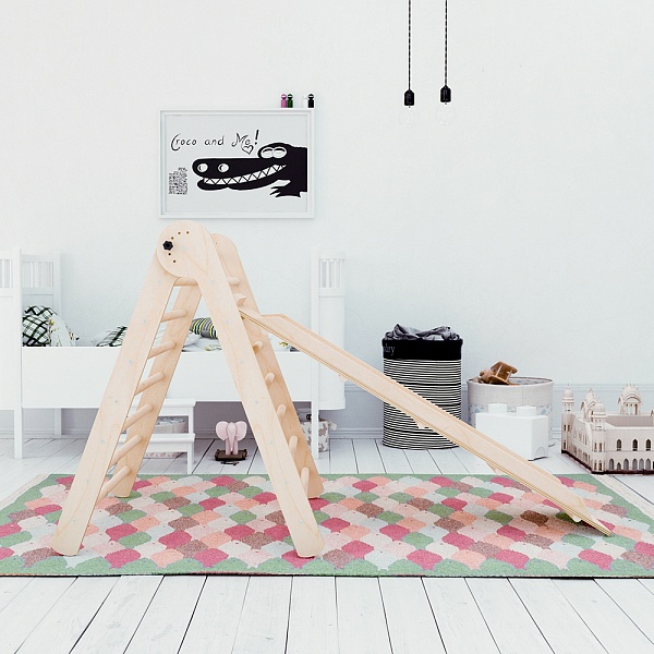 Pickler's triangle from 2 months - Varnish 80 cm with SportBaby slide