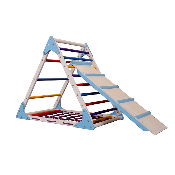 Pickler's triangle with net + slide from 2 months 80 cm SportBaby color