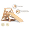 Pickler's triangle with a net and a climbing frame varnish 80 cm with a slide 100 cm SportBaby