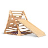 Pickler's triangle with a net and a climbing frame varnish 80 cm with a slide 100 cm SportBaby