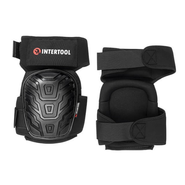 Protective knee pads, anti-slip PVC pads, 600D fabric, gel pads, neoprene straps Intertool SP-0054