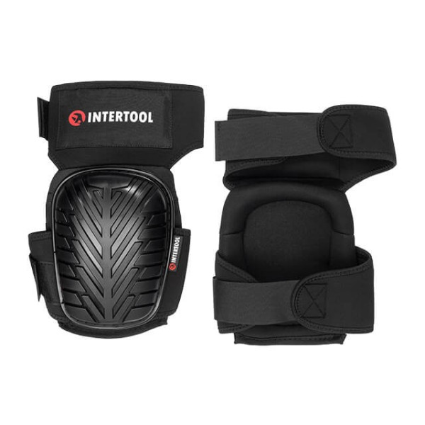 Protective knee pads, non-slip PVC pads, 600D fabric, gel pads, neoprene straps Intertool SP-0056