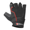Fingerless glove, amara eco-leather, protective inserts on the palm, inserts on the back of the palm made of spandex and neoprene, fastening with a Velcro strap, 10 Intertool SP-0145