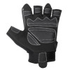 Fingerless glove, amara eco-leather, protective inserts on the palm, inserts on the back of the palm made of spandex and neoprene, fastening with a Velcro strap, 10 Intertool SP-0145