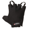 Fingerless glove, amara eco-leather, protective inserts on the palm, lycra inserts on the back of the palm, fastening with a Velcro strap, 10 Intertool SP-0146