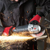 Microfiber fabric gloves, red with black spandex inserts. Reinforced neoprene coating on the palm, covered with nitrile on Velcro 10 Intertool SP-0143