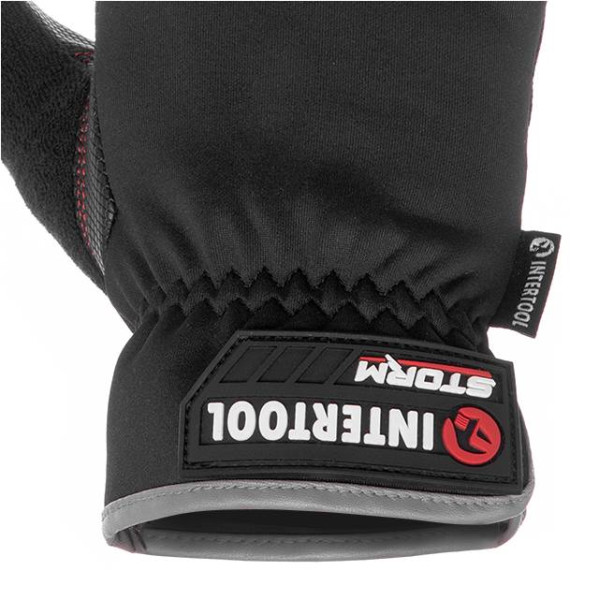 Spandex gloves, Touchscreen, anti-slip palm coating, Gripteq 3S inserts, 10 (XL)STORM Intertool SP-0182