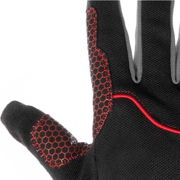 Gloves made of spandex, breathable material, anti-slip coating on the palm, reinforcement on the thumb and forefinger 10 ( XL)STORM Intertool SP-0181