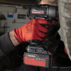 Red knitted synthetic glove, covered with gray nitrile on the palm 10 Intertool SP-0127