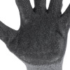 Glove knitted, cotton, gray, covered with black foamed latex, 10 Intertool SP-0115