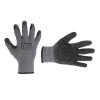 Glove knitted, cotton, gray, covered with black foamed latex, 10 Intertool SP-0115