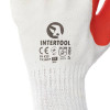 Glove knitted, polycotton, glass (mason), with double latex coating red, 10 Intertool SP-0004