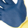 Working gloves of a glazier (mason) blue knitted with latex coating Intertool SP-0003