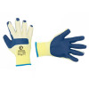Working gloves of a glazier (mason) blue knitted with latex coating Intertool SP-0003
