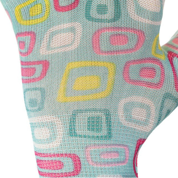 Garden gloves with nitrile coating 8 blue Intertool SP-0164