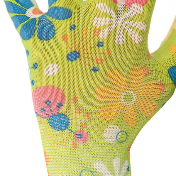Garden gloves with nitrile coating 8 green Intertool SP-0163