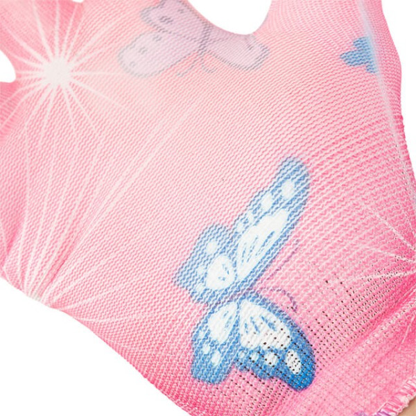 Garden gloves with polyurethane coating 8 pink Intertool SP-0162