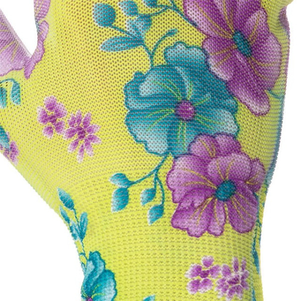 Garden gloves with polyurethane coating 8 green Intertool SP-0161