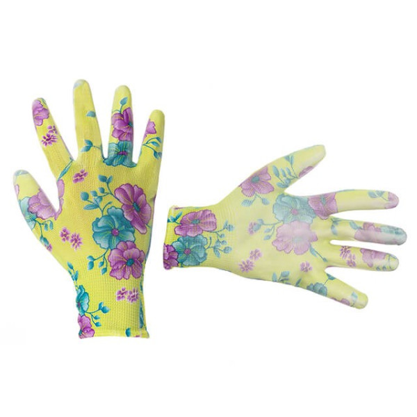 Garden gloves with polyurethane coating 8 green Intertool SP-0161