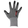 Gloves knitted, synthetic, two-layer coating, polyurethane and porous nitrile on the palm, breathable, 10 STORM Intertool SP-0189