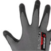 Gloves knitted, synthetic, two-layer coating, polyurethane and porous nitrile on the palm, breathable, 10 STORM Intertool SP-0189
