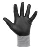 Gloves knitted, synthetic, two-layer coating, polyurethane and porous nitrile on the palm, breathable, 10 STORM Intertool SP-0189