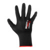 Gloves knitted, synthetic with a smooth nitrile coating 9 STORM Intertool SP-0187
