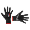 Gloves knitted, synthetic with a smooth nitrile coating 9 STORM Intertool SP-0187