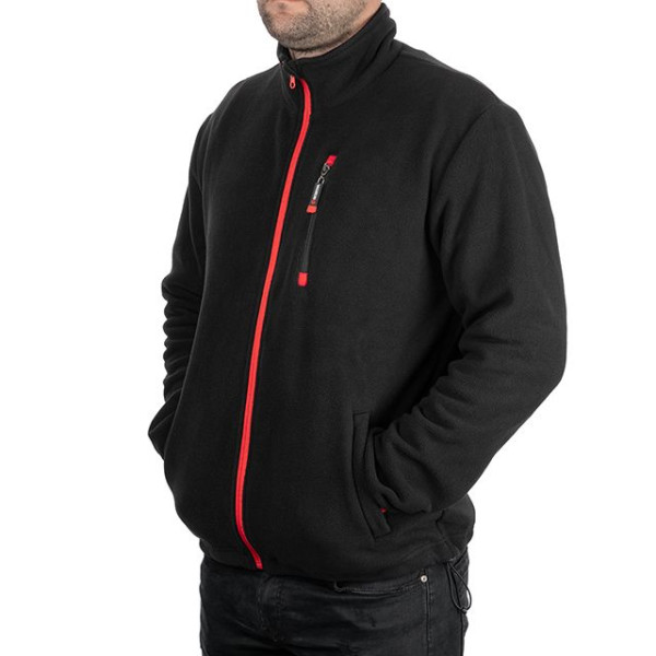 Fleece jacket, polyester fabric, density 280 G, with chest pocket and two side pockets, size M Intertool SP-3102