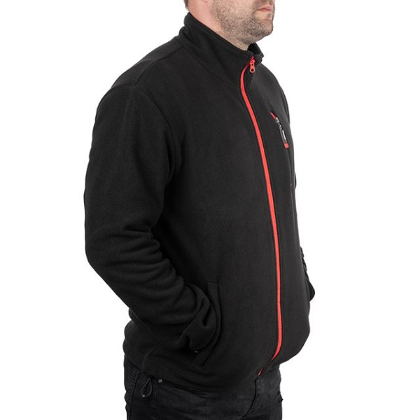 Fleece jacket, polyester fabric, density 280 G, with chest pocket and two side pockets, size M Intertool SP-3102