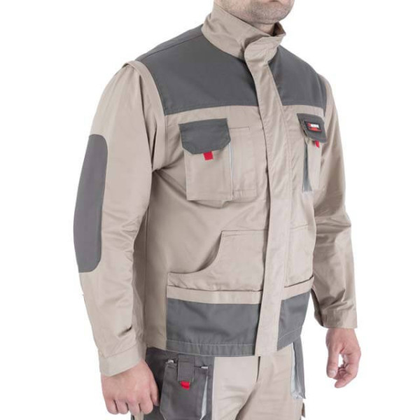 Куртка рабочая 2 в 1, 100% хлопок, плотность 180 г/м2, M Intertool SP-3032