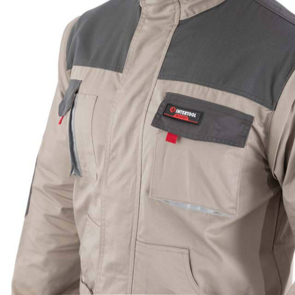 Куртка рабочая 2 в 1, 100% хлопок, плотность 180 г/м2, XXXL Intertool SP-3036
