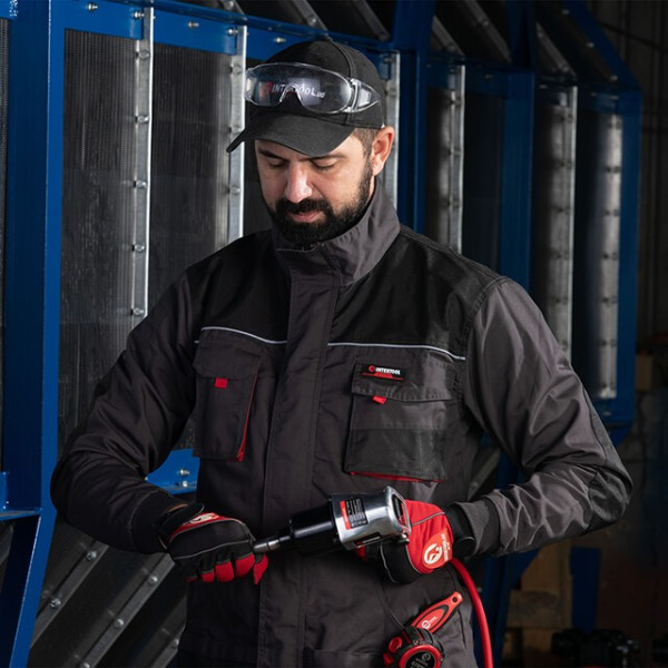 Куртка рабочая 80% полиэстер, 20% хлопок, плотность 260 г/м2, L Intertool SP-3003