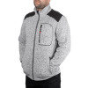 Куртка SOFTSHELL серого цвета с черными вставками, ткань 100% полиэстер 270 G Intertool SP-3112