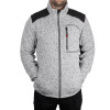 Куртка SOFTSHELL серого цвета с черными вставками, ткань 100% полиэстер 270 G Intertool SP-3112