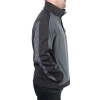 Куртка SOFTSHELL темно серо-черная, трехслойная, ткань стрейч 300 GSM 100D Intertool SP-3136