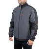 Куртка SOFTSHELL темно серо-черная, трехслойная, ткань стрейч 300 GSM 100D Intertool SP-3136